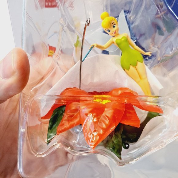 Hallmark Keepsake 2023 Disney Tinker Bell Pixie-Dusted Poinsettia Ornament - Picture 8 of 8
